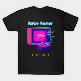 Retro Gamer Logo 1 T-Shirt